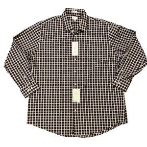 Nordstrom Rack 17 1/2 34-35 Long Sleeve Multicolor Button-Down plaid Collar top